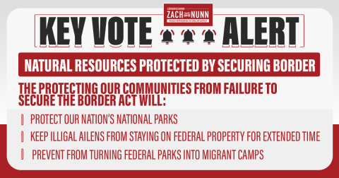 Key Vote Alert: Border Security + Taxpayer Protection